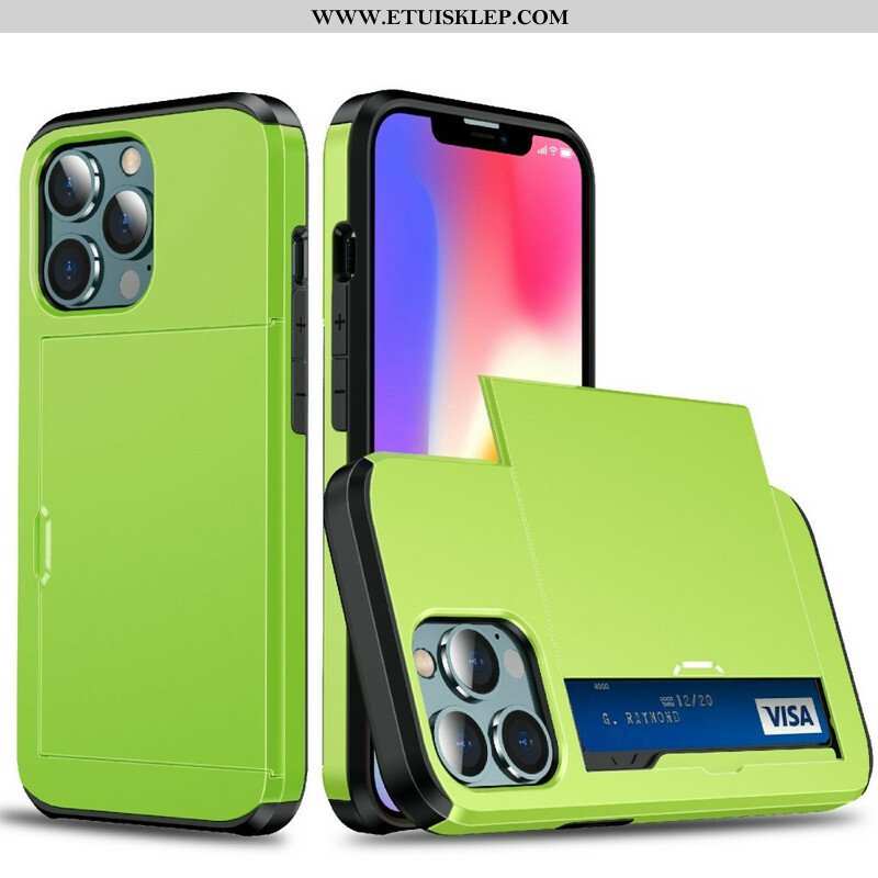 Etui do iPhone 13 Pro Max Posiadacz Karty Z Zamkiem Błyskawicznym